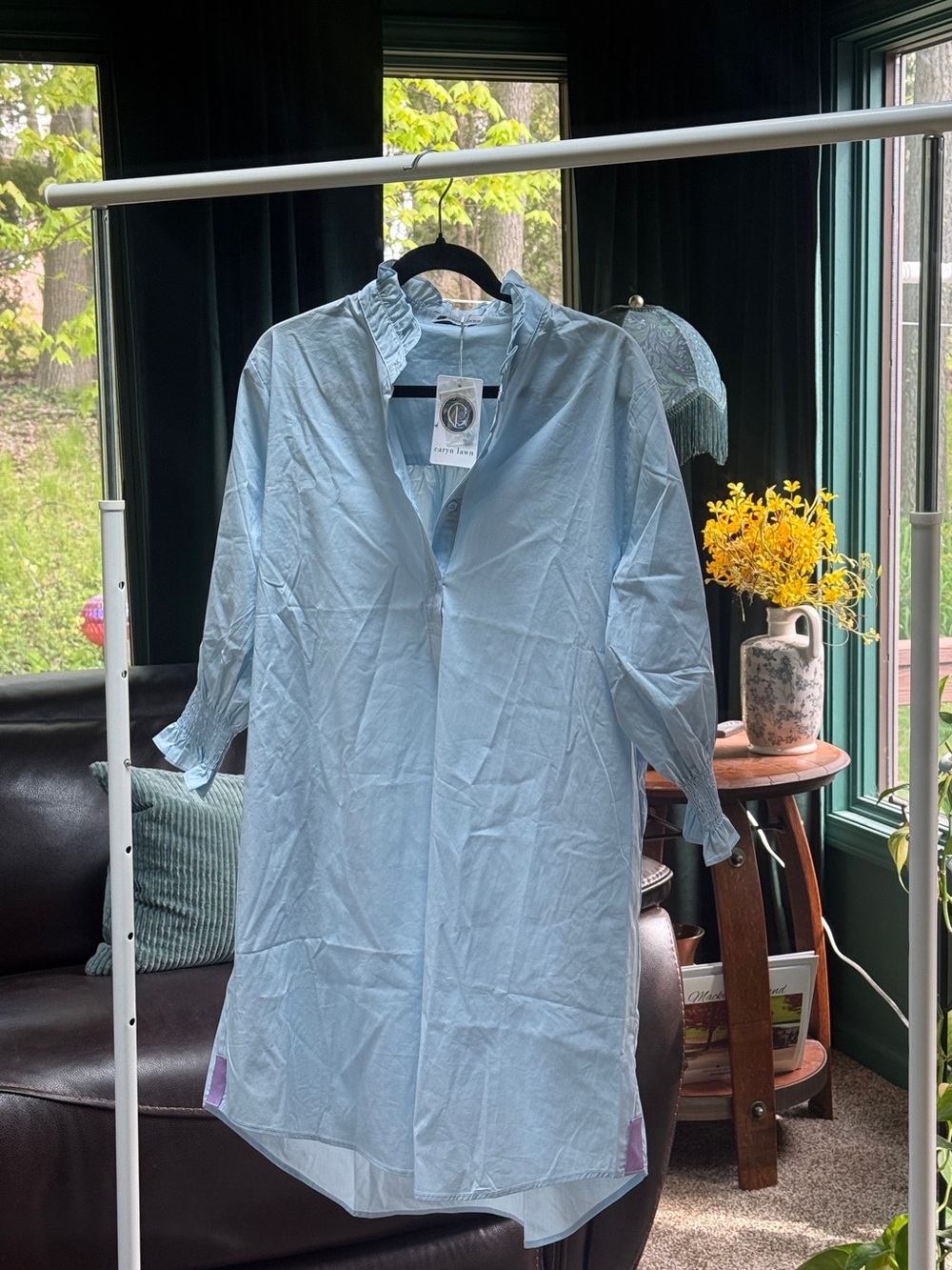 Caryn Lawn Light Blue Kimberly Dress (One Size) B8 - Picture 15 of 16